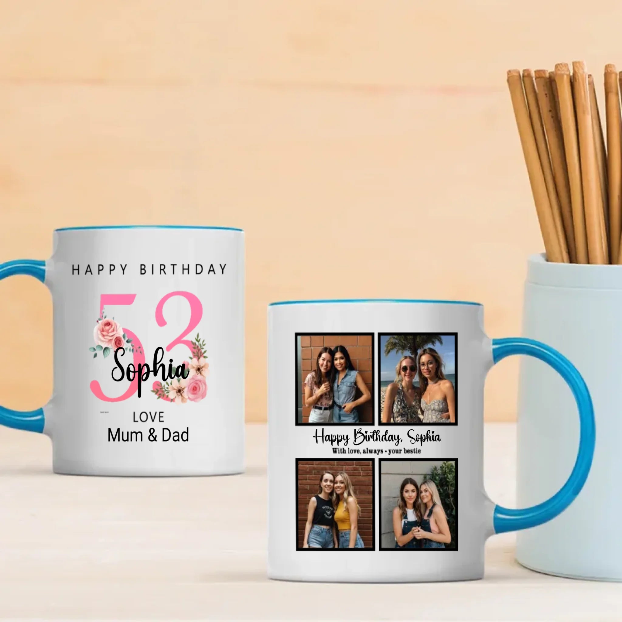 Vintage 53th Birthday Mug – A Classic Never Fades - 89Prints