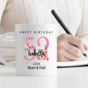 Cheers to 52 Years – Custom Birthday Mug with a Twist of Fun | 89Prints