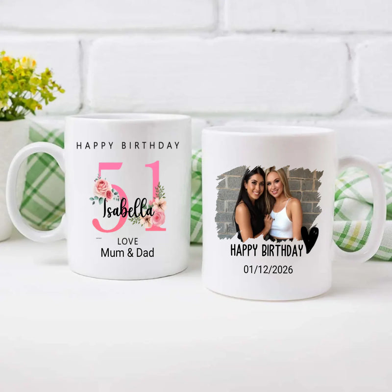 51th and Still Shining – Personalized Birthday Mug | 89Prints