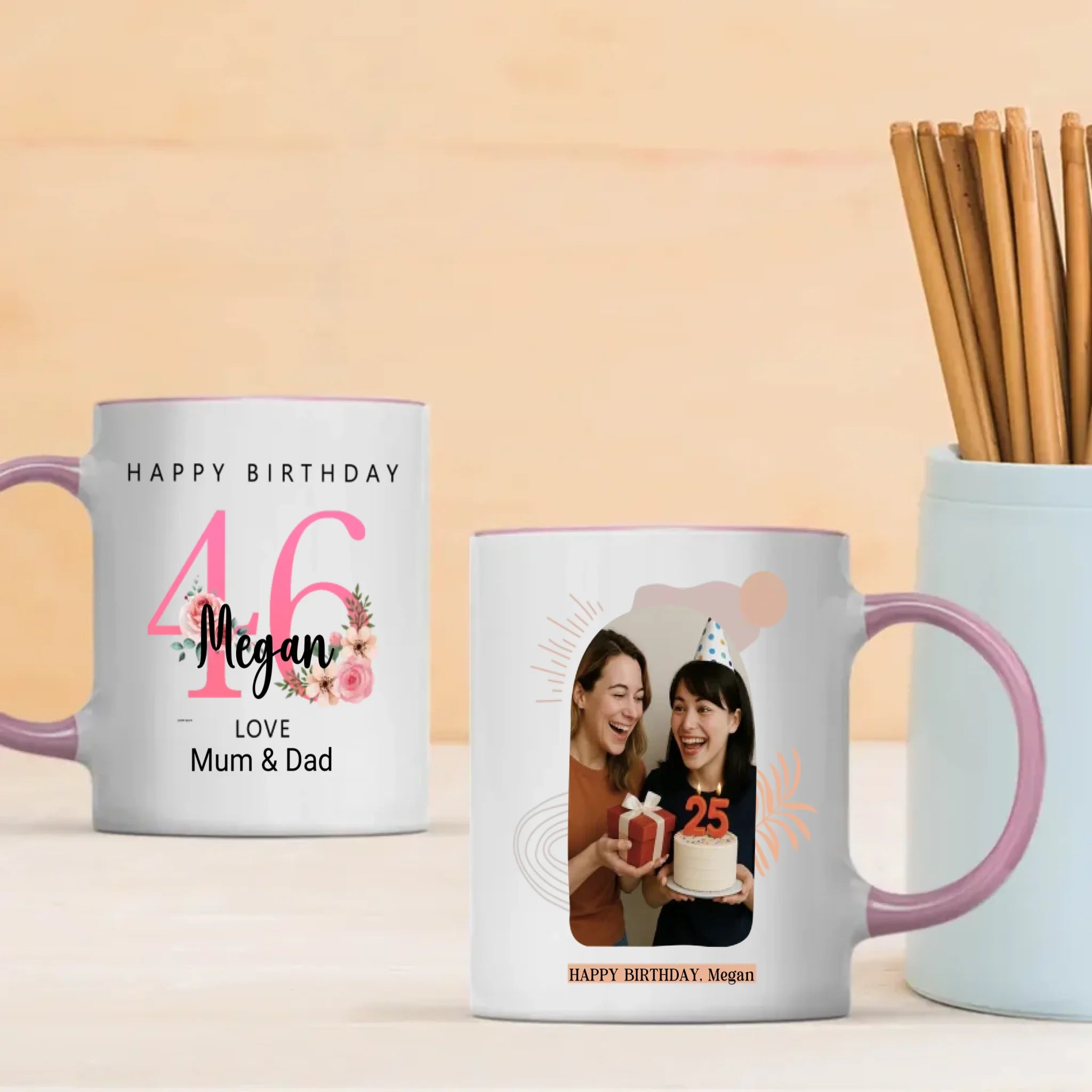 Vintage 46th  – Classic Custom Birthday Mug - 89Prints