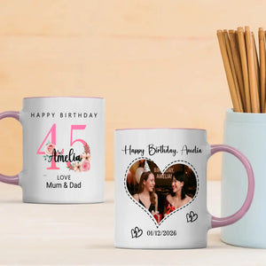 Cheers to 45 – Personalized Birthday Mug | 89Prints