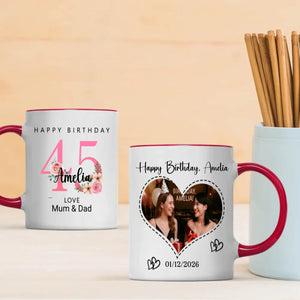 Cheers to 45 – Personalized Birthday Mug | 89Prints