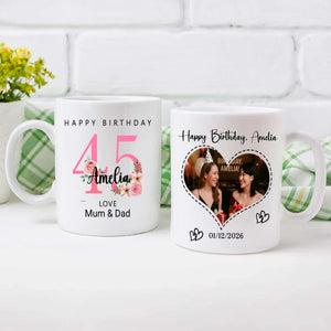 Cheers to 45 – Personalized Birthday Mug | 89Prints
