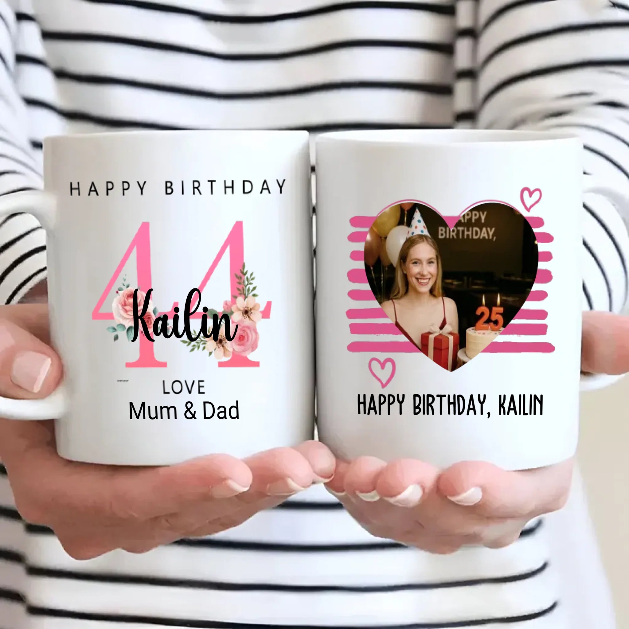44th & Flourishing – Personalized Birthday Mug - 89Prints