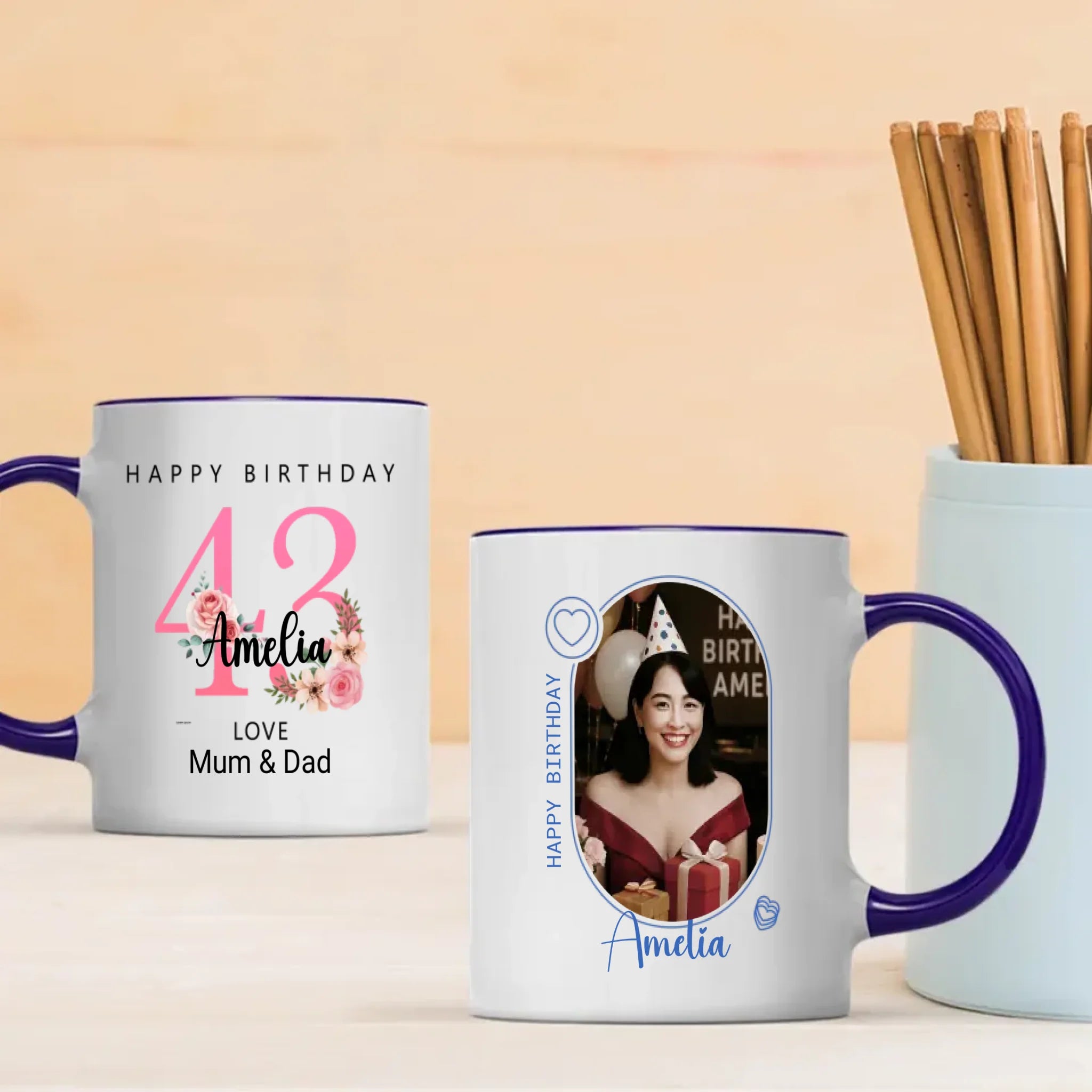 Personalized 43rd Birthday Mug – Celebrate Success and Spirit - 89Prints