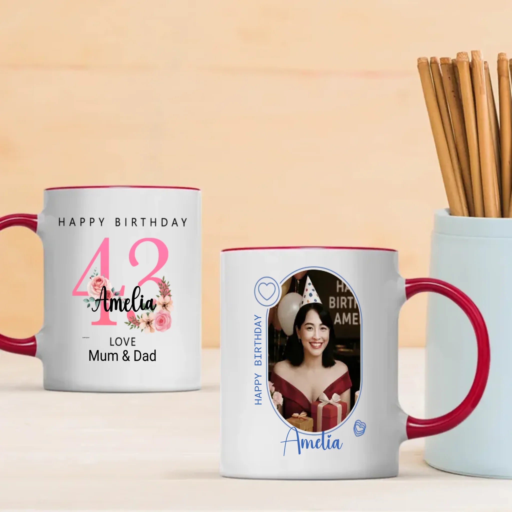 Personalized 43rd Birthday Mug – Celebrate Success and Spirit - 89Prints