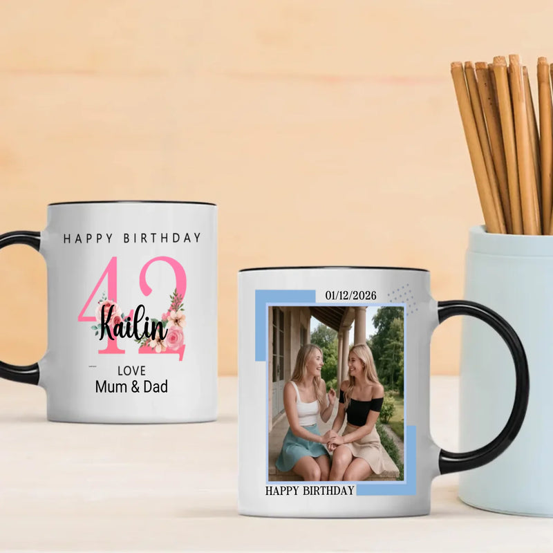 Celebrate 42 Years of Memories – Custom Retro Mug - 89Prints