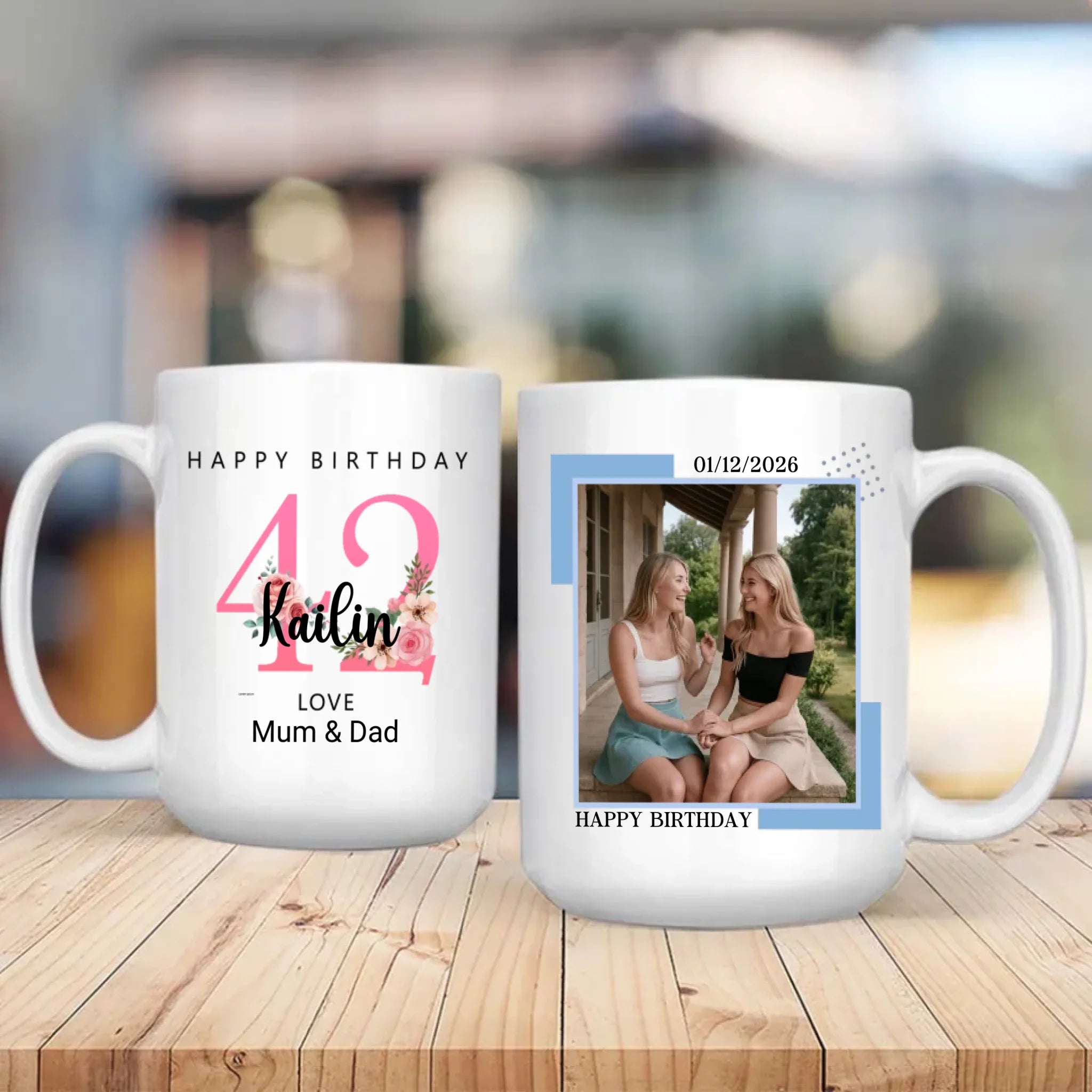 Celebrate 42 Years of Memories – Custom Retro Mug - 89Prints