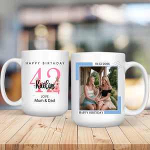 Celebrate 42 Years of Memories – Custom Retro Mug - 89Prints