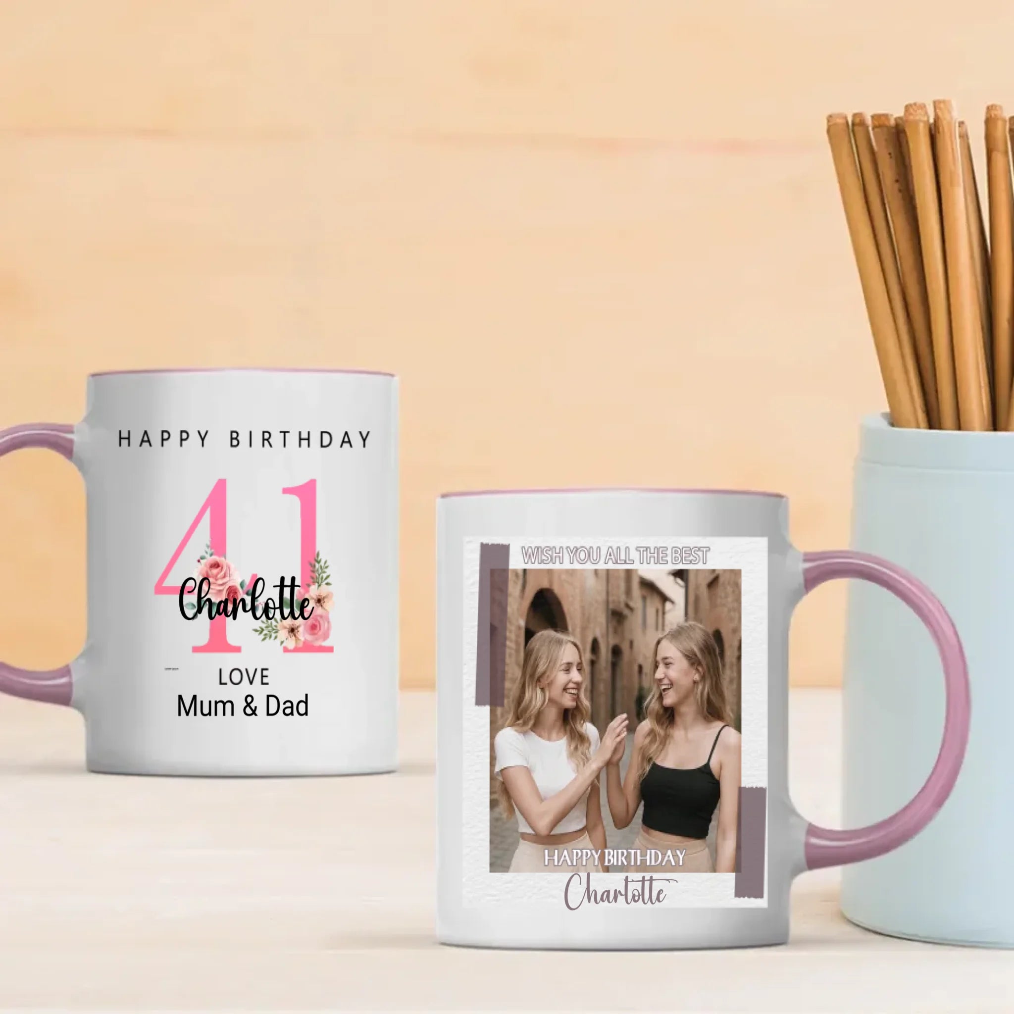 41th & Still Fabulous – Custom Birthday Mug - 89Prints