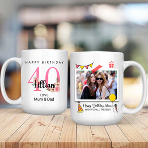 Cheers to 40 Years – Milestone Birthday Mug - 89Prints