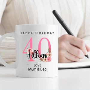 Cheers to 40 Years – Milestone Birthday Mug - 89Prints