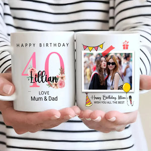 Cheers to 40 Years – Milestone Birthday Mug - 89Prints
