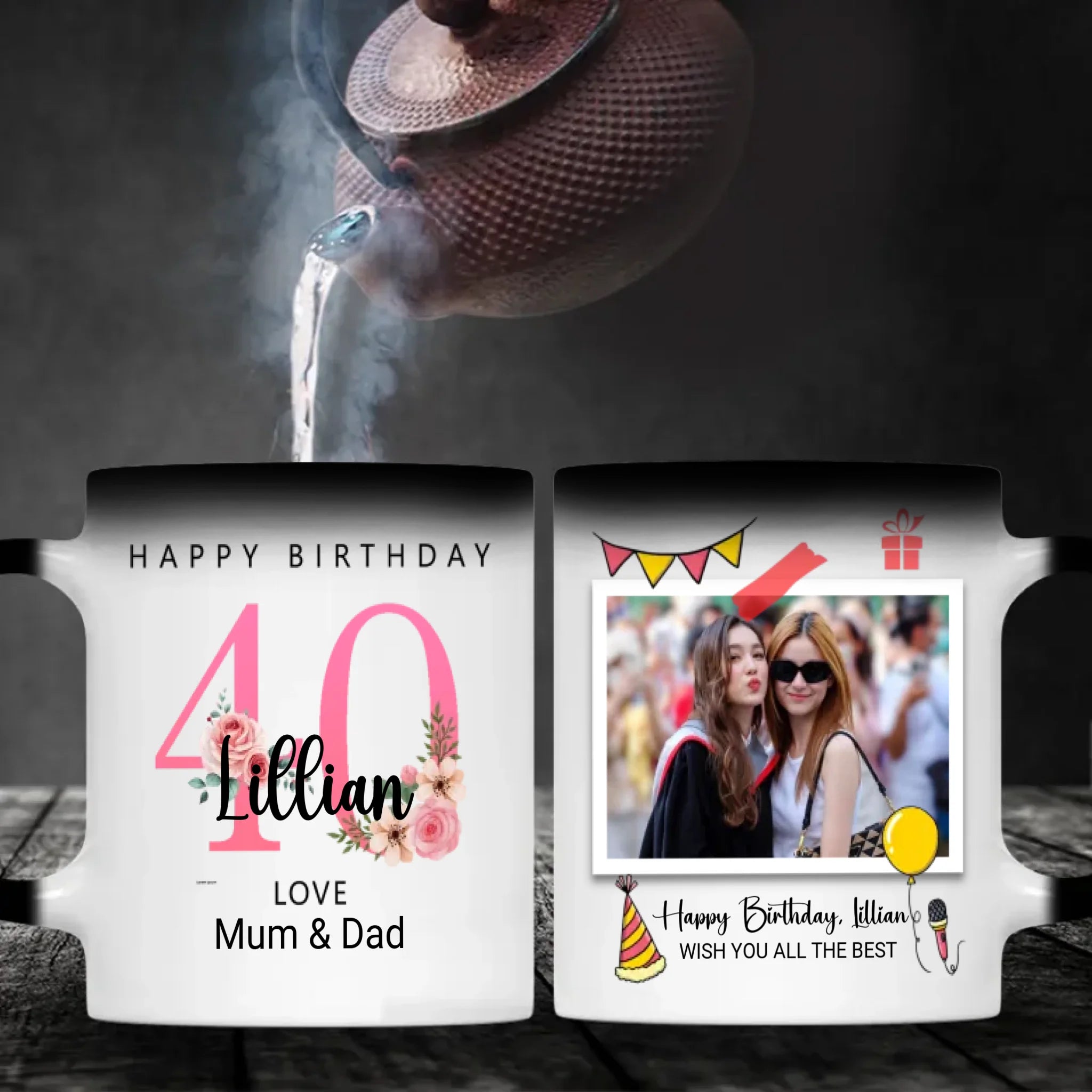 Cheers to 40 Years – Milestone Birthday Mug - 89Prints