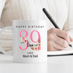 Celebrate 39 Years of Fun and Freedom – Personalized Mug - 89Prints