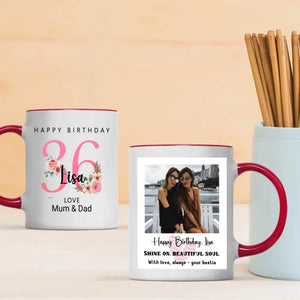 The Beauty of 36th – Custom Birthday Mug for Her | 89Prints