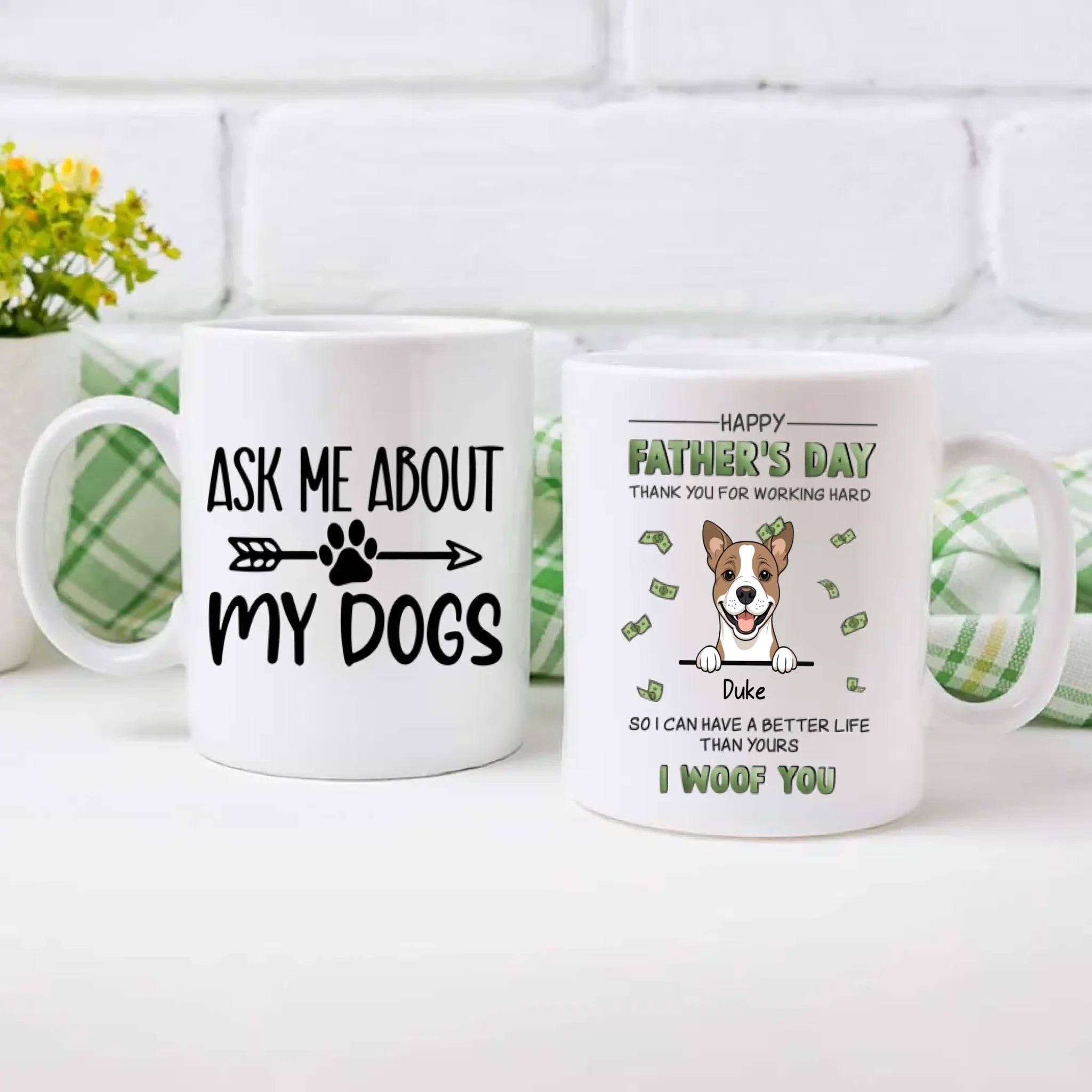 Personalized Dog Mug – Ask Me About My Dog – 89Prints