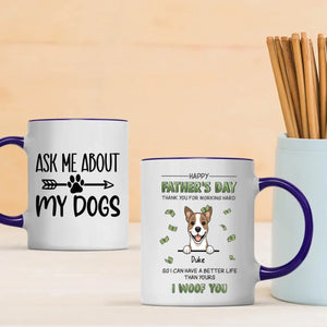 Personalized Dog Mug – Ask Me About My Dog – 89Prints