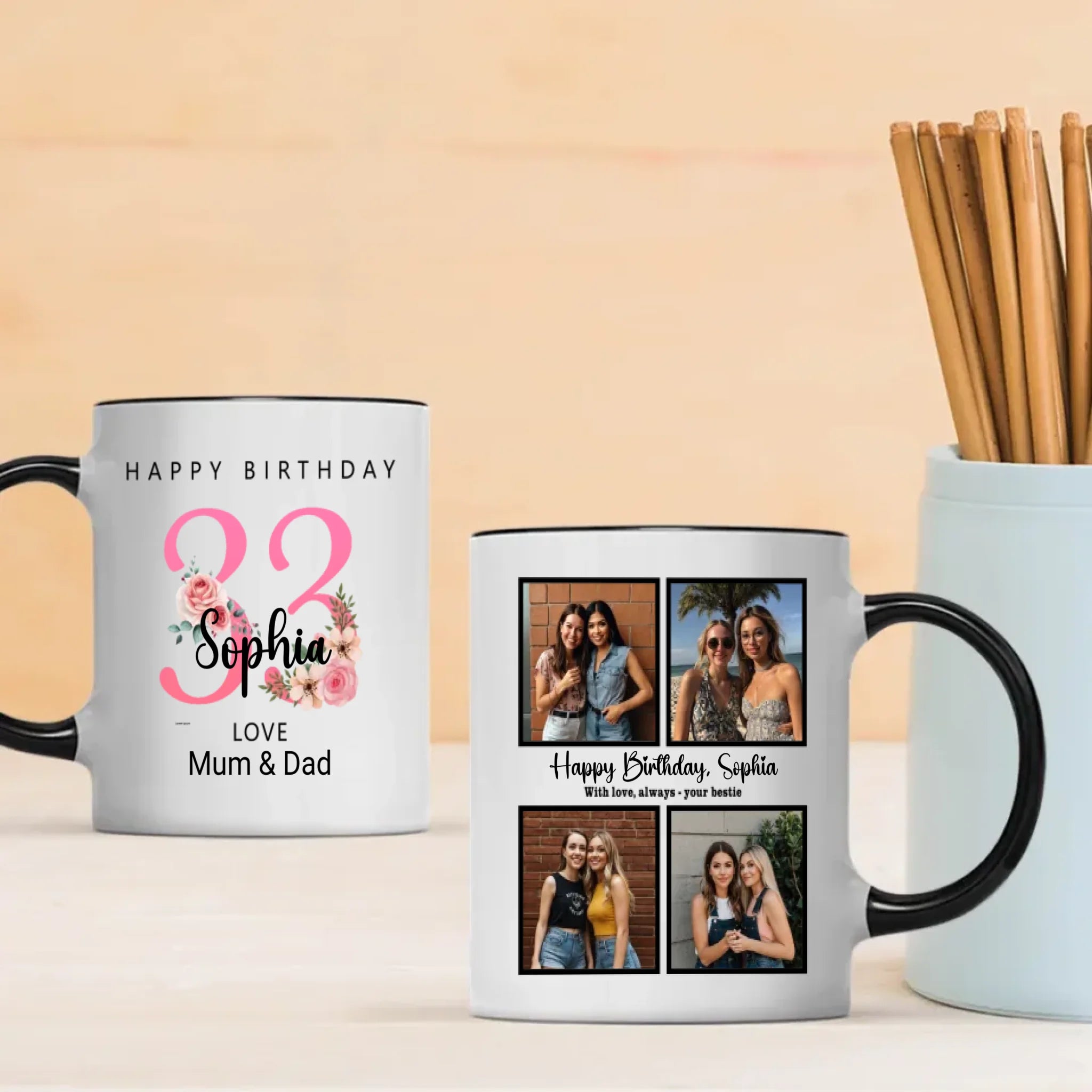 Level 33 Unlocked – Fun Gamer Birthday Mug | 89Prints