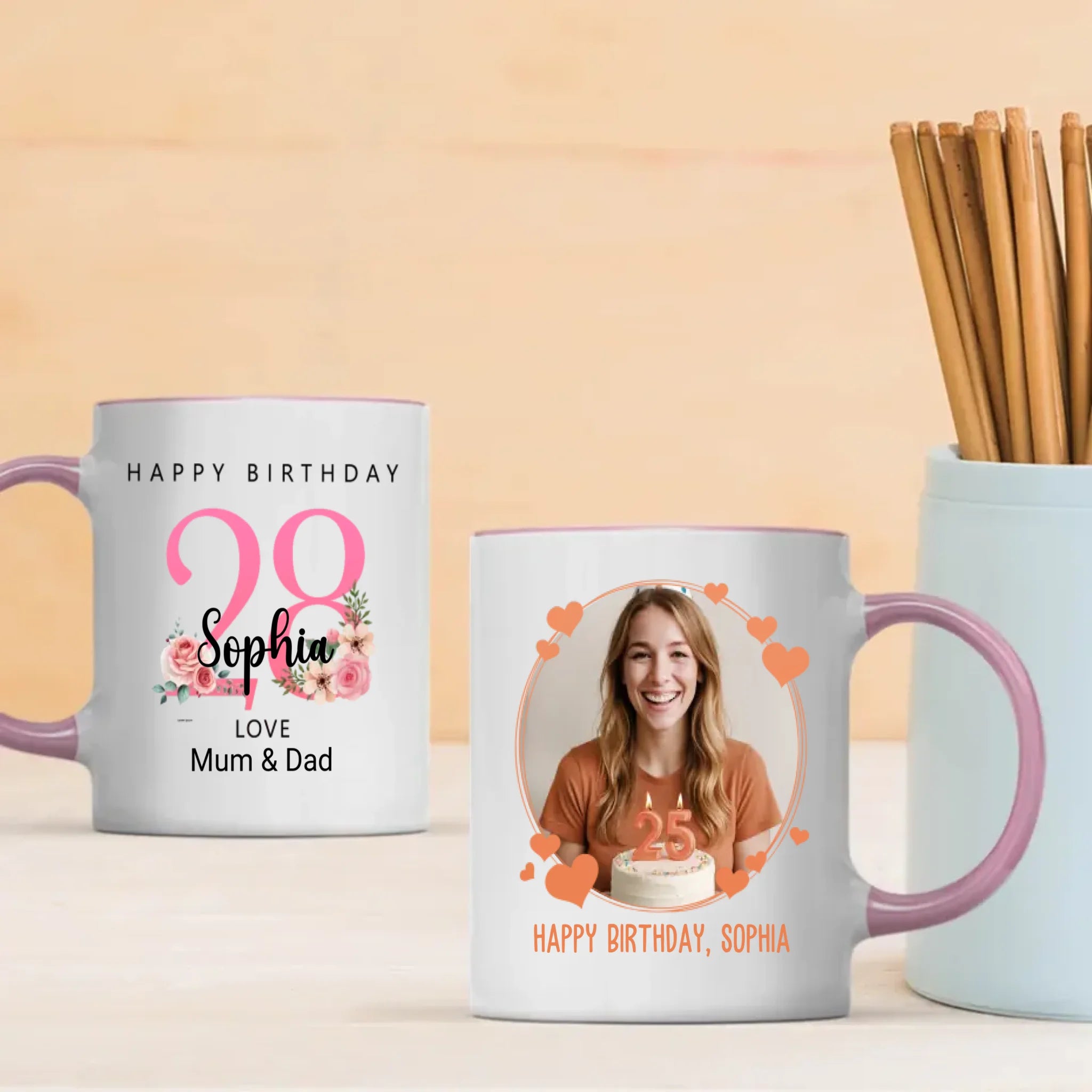 Hello 28th – Personalized Birthday Mug for a Bright Year | 89Prints