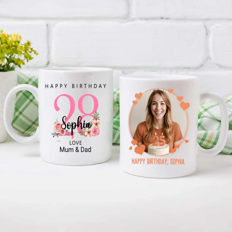 Hello 28th – Personalized Birthday Mug for a Bright Year | 89Prints