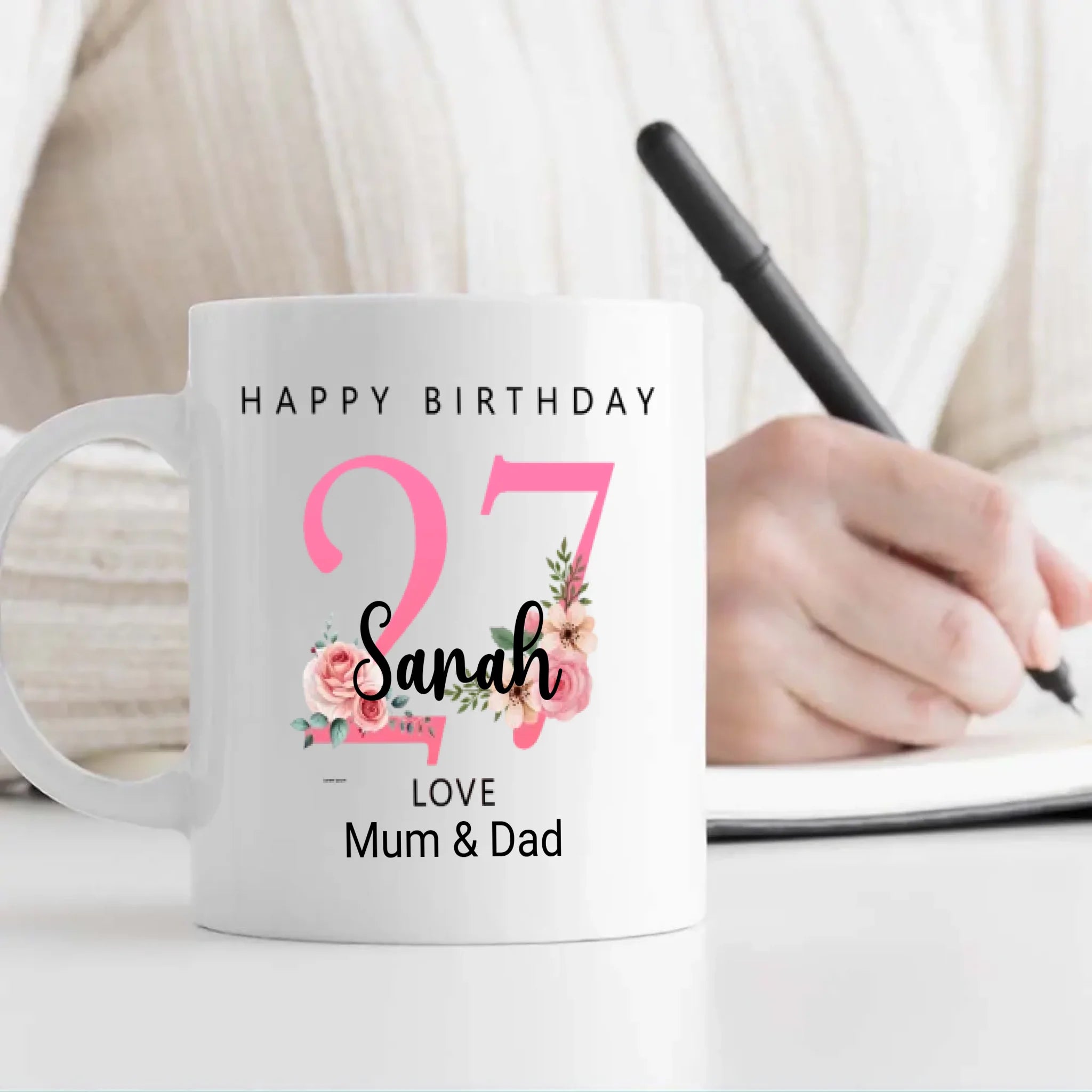 27th and Loving the Journey – Custom Birthday Mug For Her or Him | 89Prints