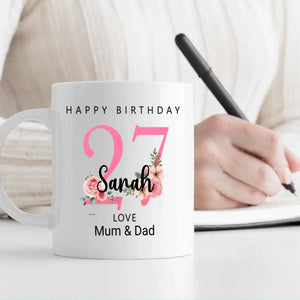 27th and Loving the Journey – Custom Birthday Mug For Her or Him | 89Prints