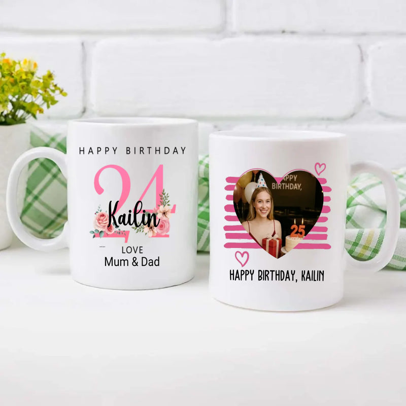 24th, Focused, and Flourishing – Custom Birthday Mug | 89Prints
