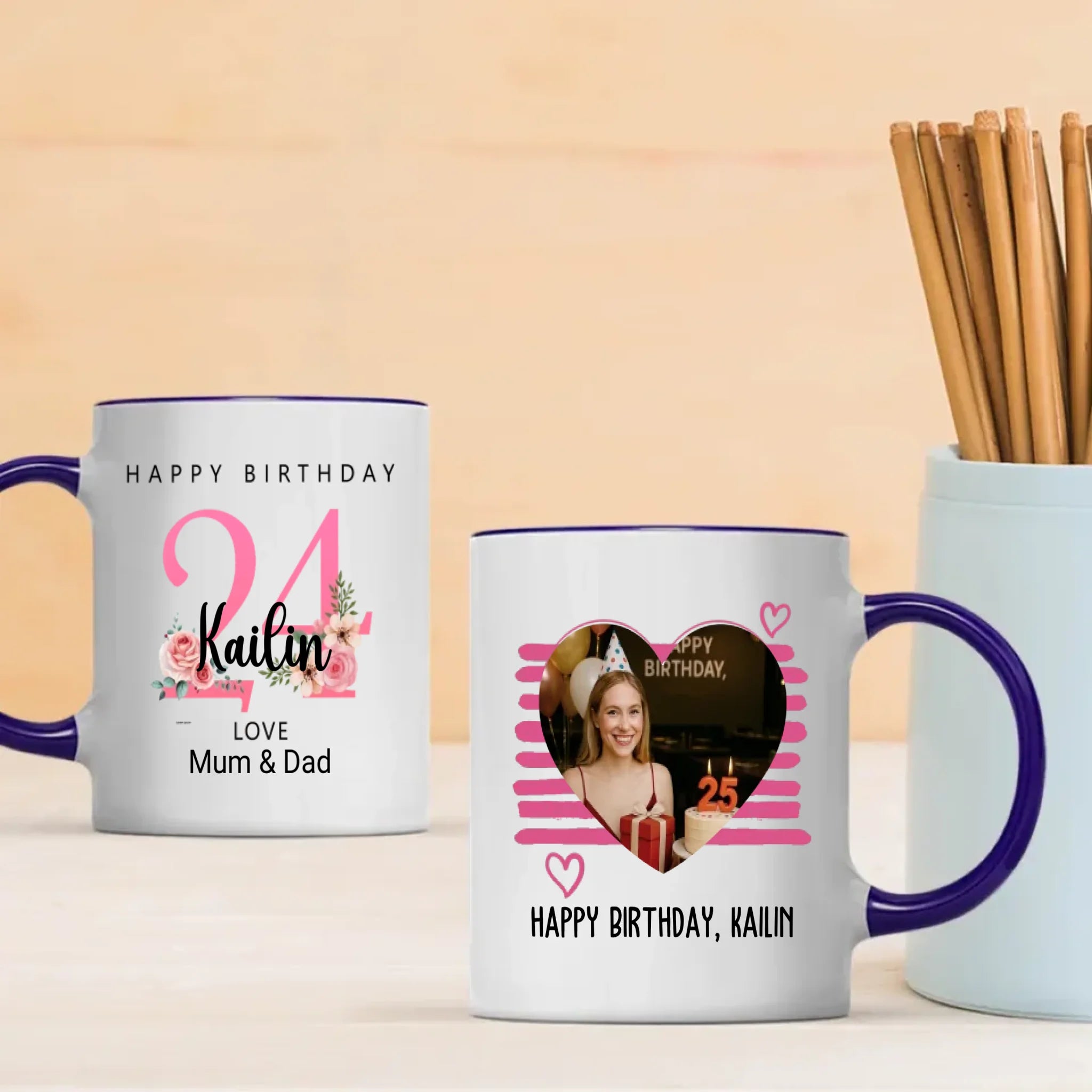 24th, Focused, and Flourishing – Custom Birthday Mug | 89Prints