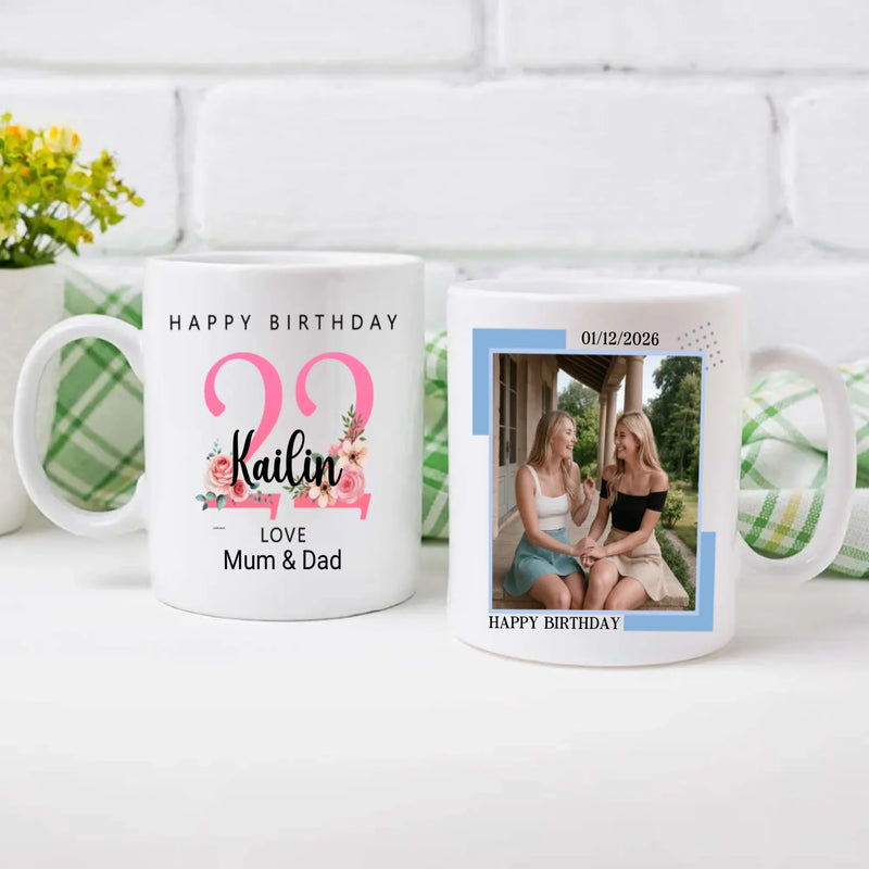 Twenty-Two Feels Brand New – Personalized Birthday Mug | 89Prints