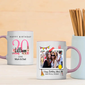 Cheers to 20 Years – Personalized Birthday Mug | 89Prints