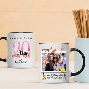 Cheers to 20 Years – Personalized Birthday Mug | 89Prints
