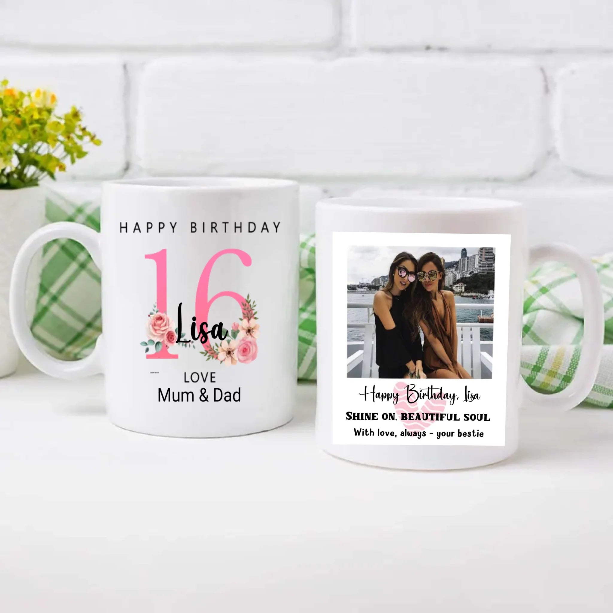 Sixteen and Shining – Personalized Birthday Mug | 89Prints