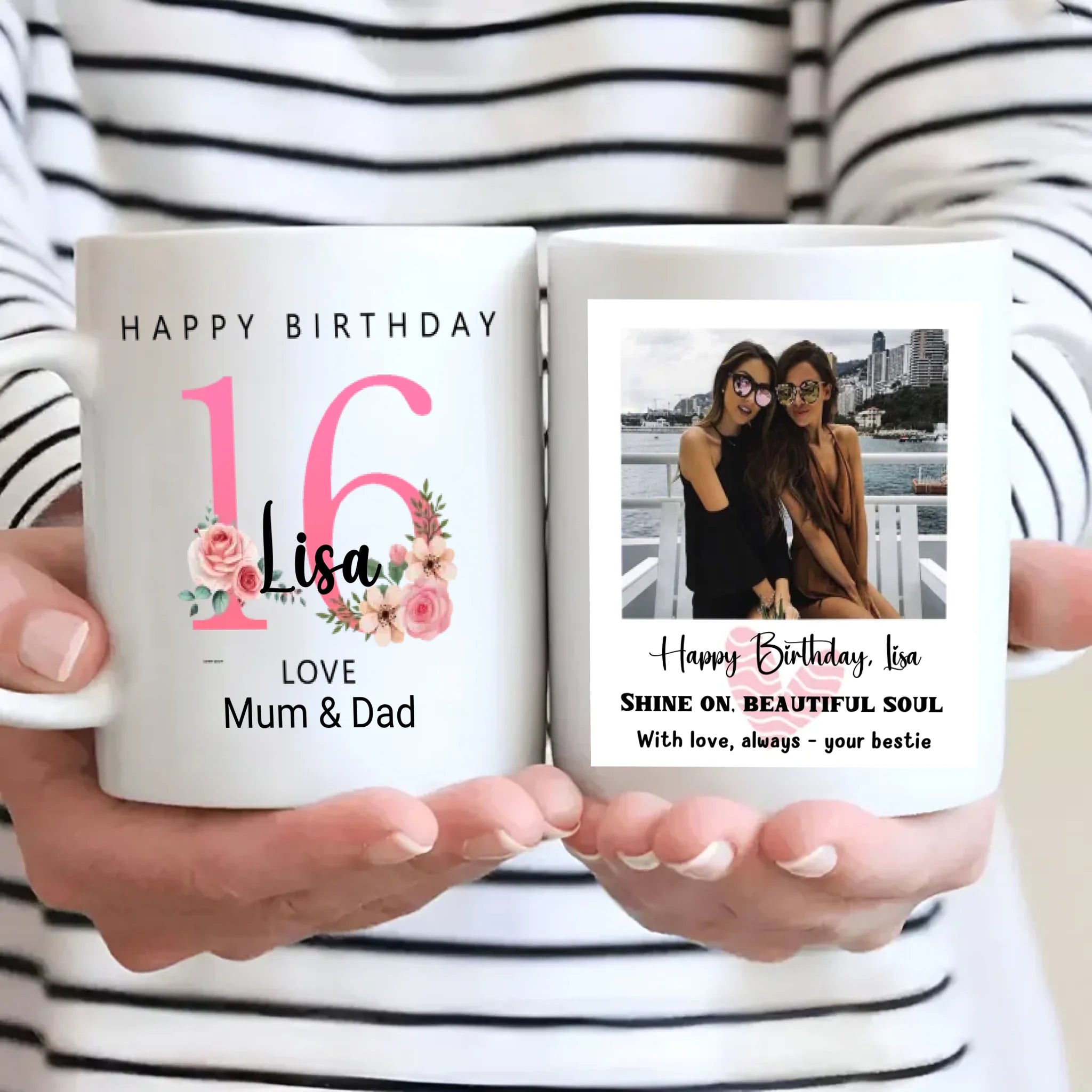 Sixteen and Shining – Personalized Birthday Mug | 89Prints