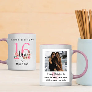 Sixteen and Shining – Personalized Birthday Mug | 89Prints