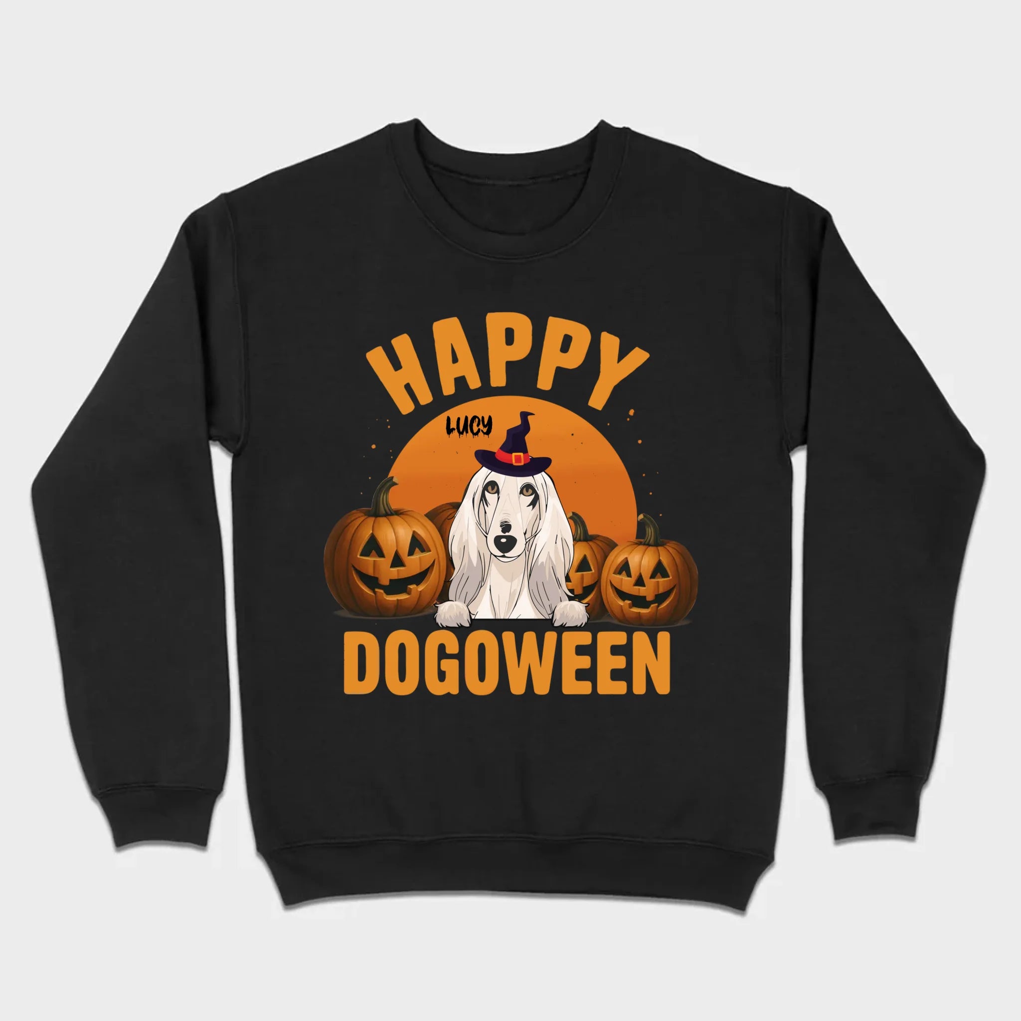 Happy Dogoween Shirt – Personalized Halloween Dog Tee with Custom Pet Name - 89Prints