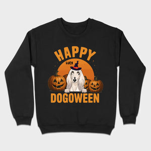 Happy Dogoween Shirt – Personalized Halloween Dog Tee with Custom Pet Name - 89Prints