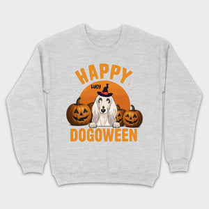 Happy Dogoween Shirt – Personalized Halloween Dog Tee with Custom Pet Name - 89Prints