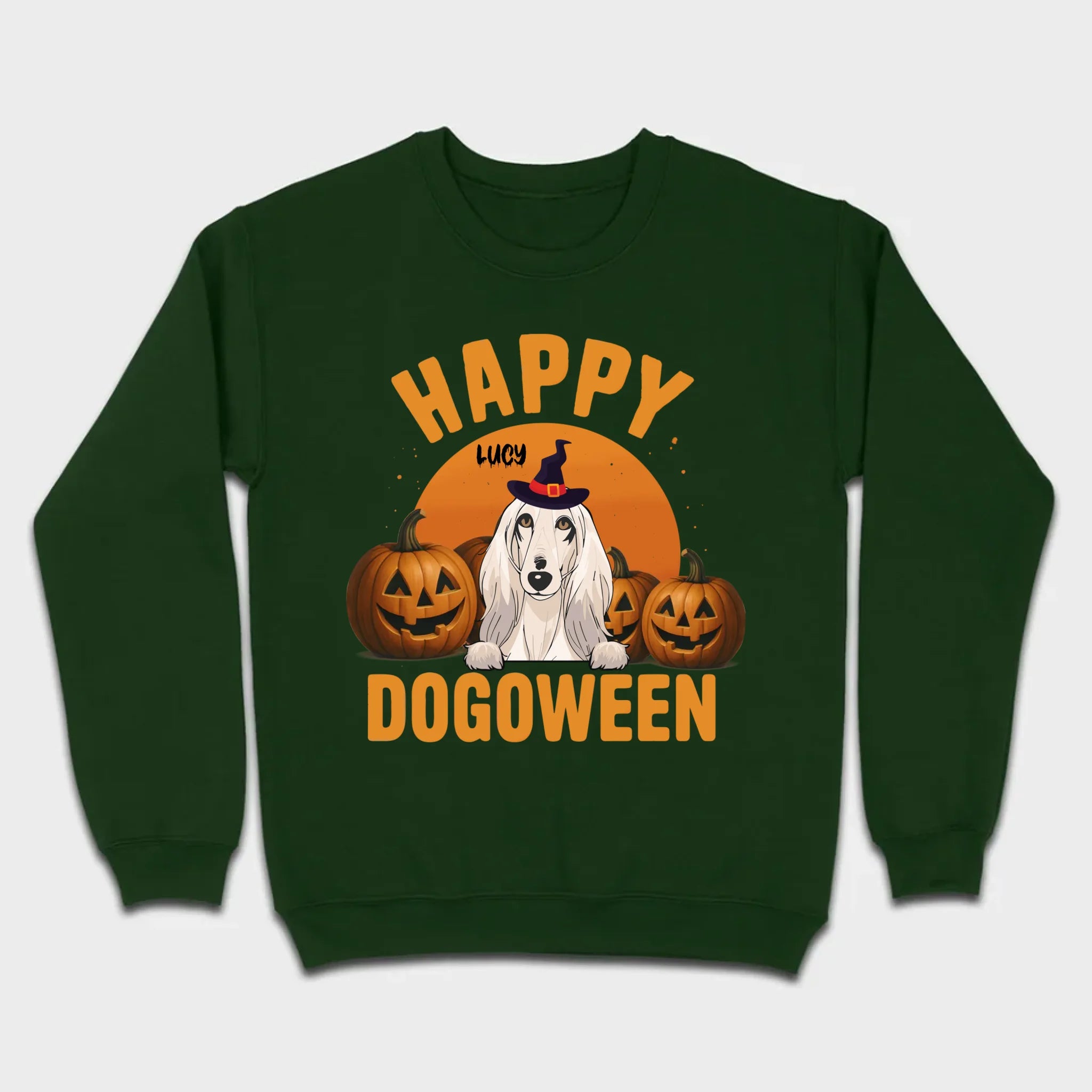 Happy Dogoween Shirt – Personalized Halloween Dog Tee with Custom Pet Name - 89Prints