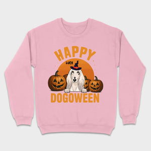 Happy Dogoween Shirt – Personalized Halloween Dog Tee with Custom Pet Name - 89Prints
