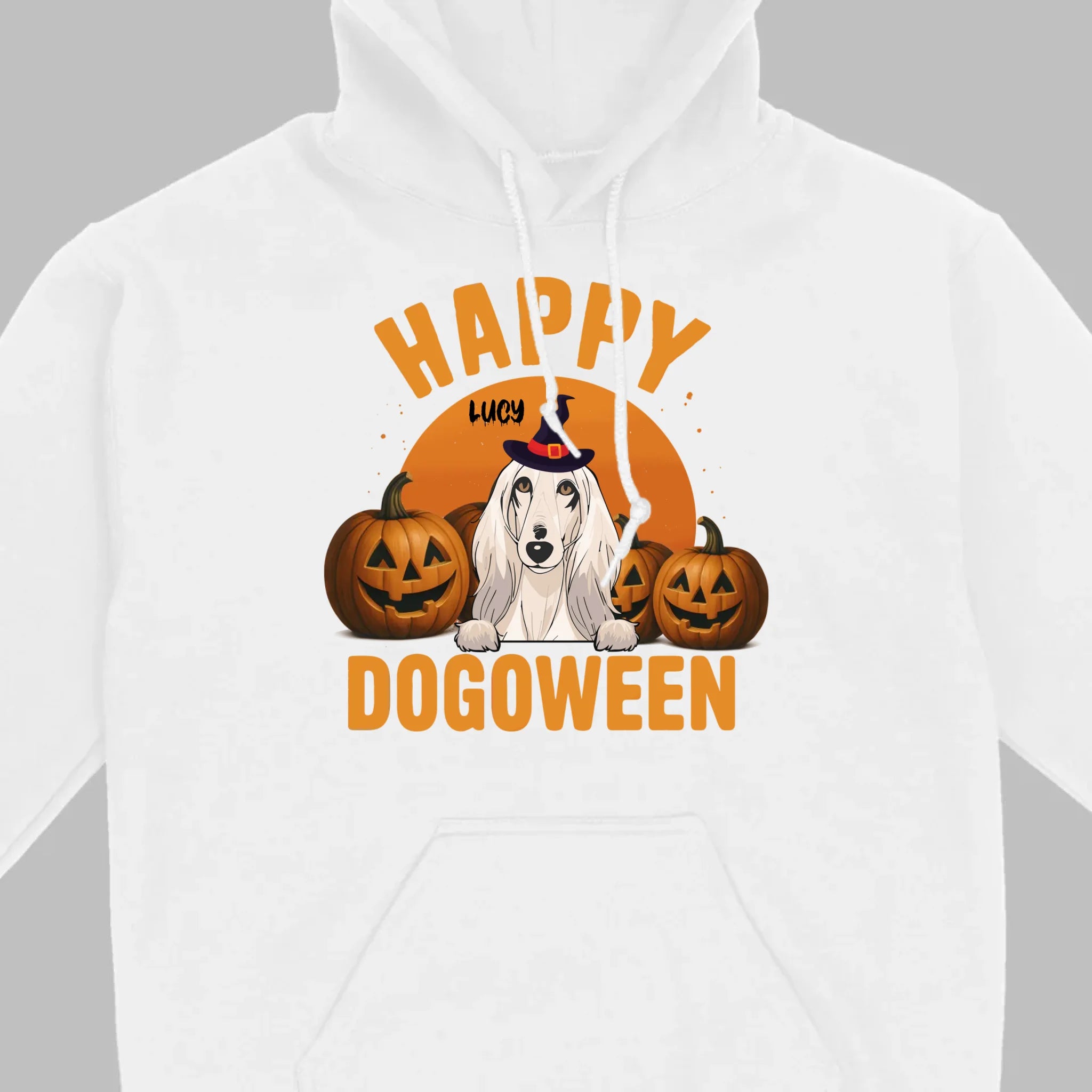 Happy Dogoween Shirt – Personalized Halloween Dog Tee with Custom Pet Name - 89Prints