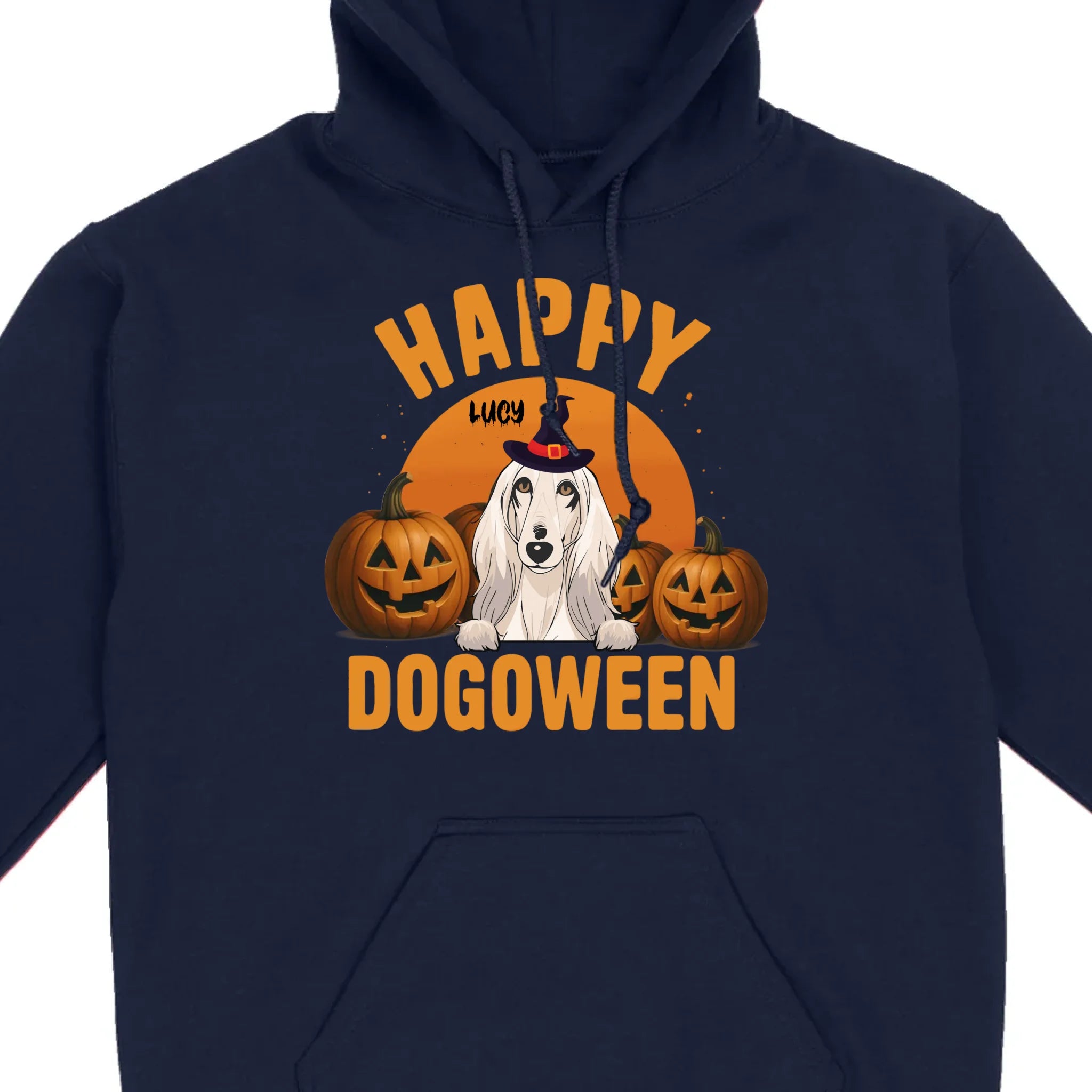 Happy Dogoween Shirt – Personalized Halloween Dog Tee with Custom Pet Name - 89Prints