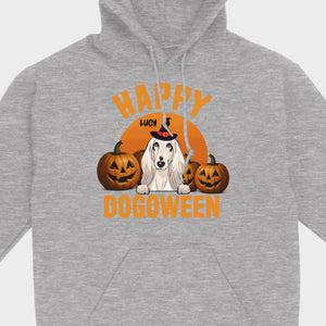 Happy Dogoween Shirt – Personalized Halloween Dog Tee with Custom Pet Name - 89Prints