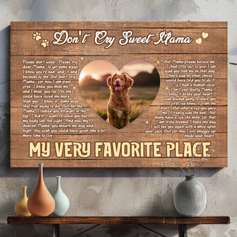 Custom Pet Memorial Canvas – 