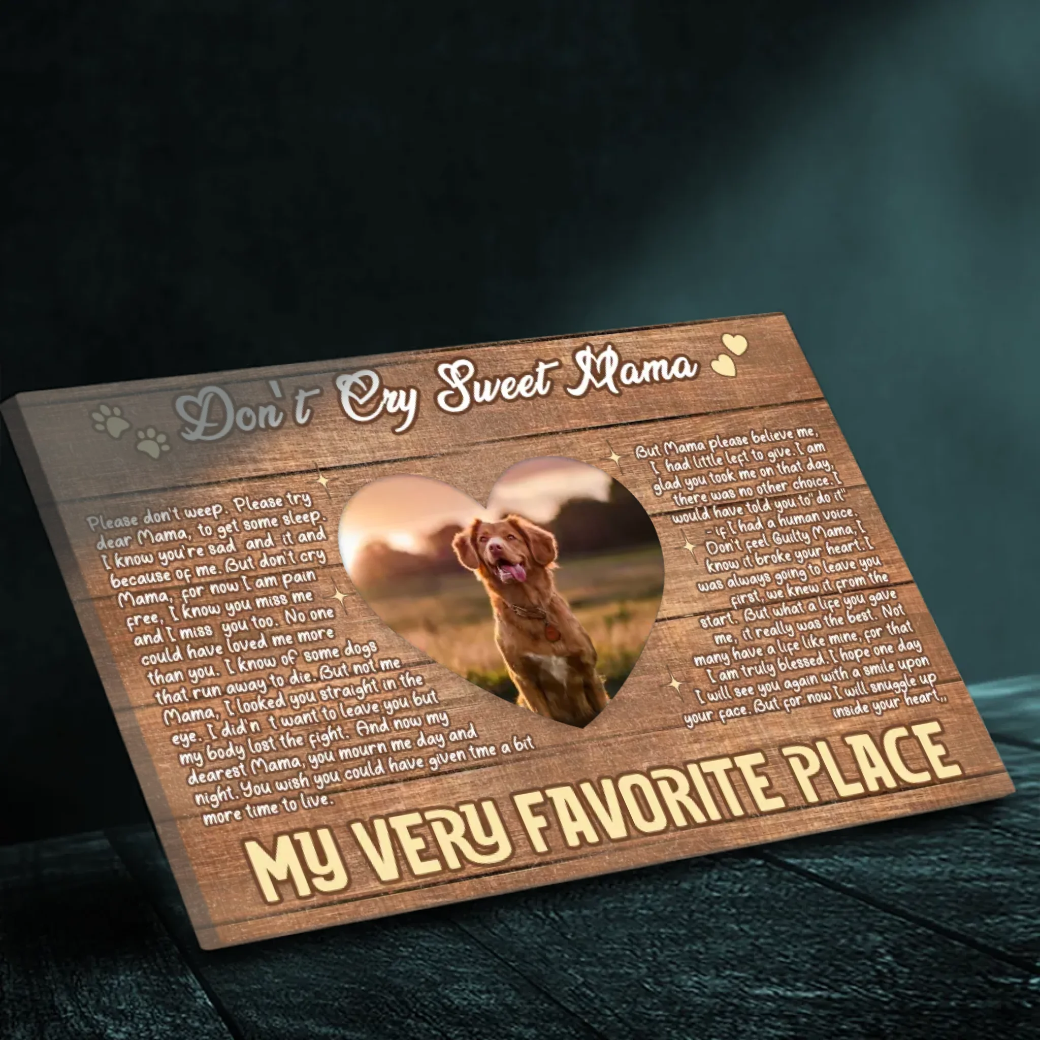Custom Pet Memorial Canvas – 