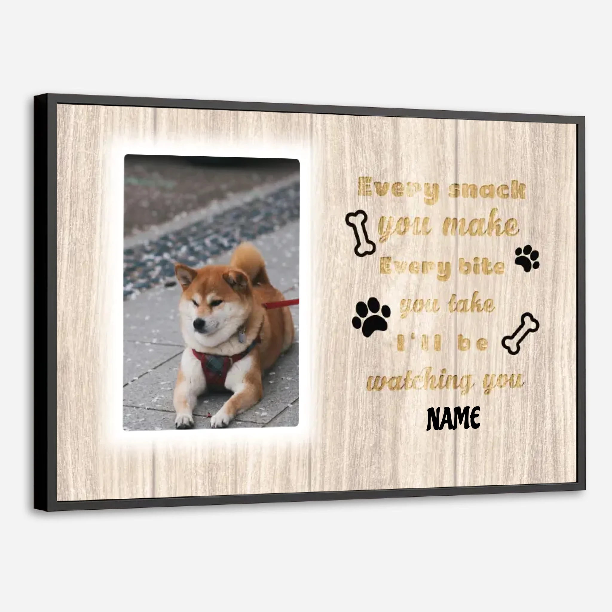 89Prints-Every Meal with My Dog by My Side – Custom Poster for Dog Lovers