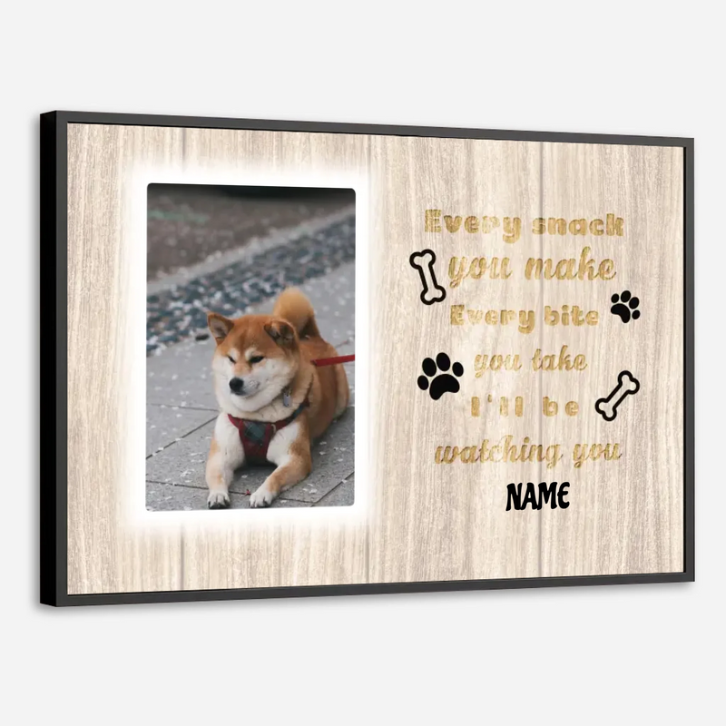 89Prints-Every Meal with My Dog by My Side – Custom Poster for Dog Lovers