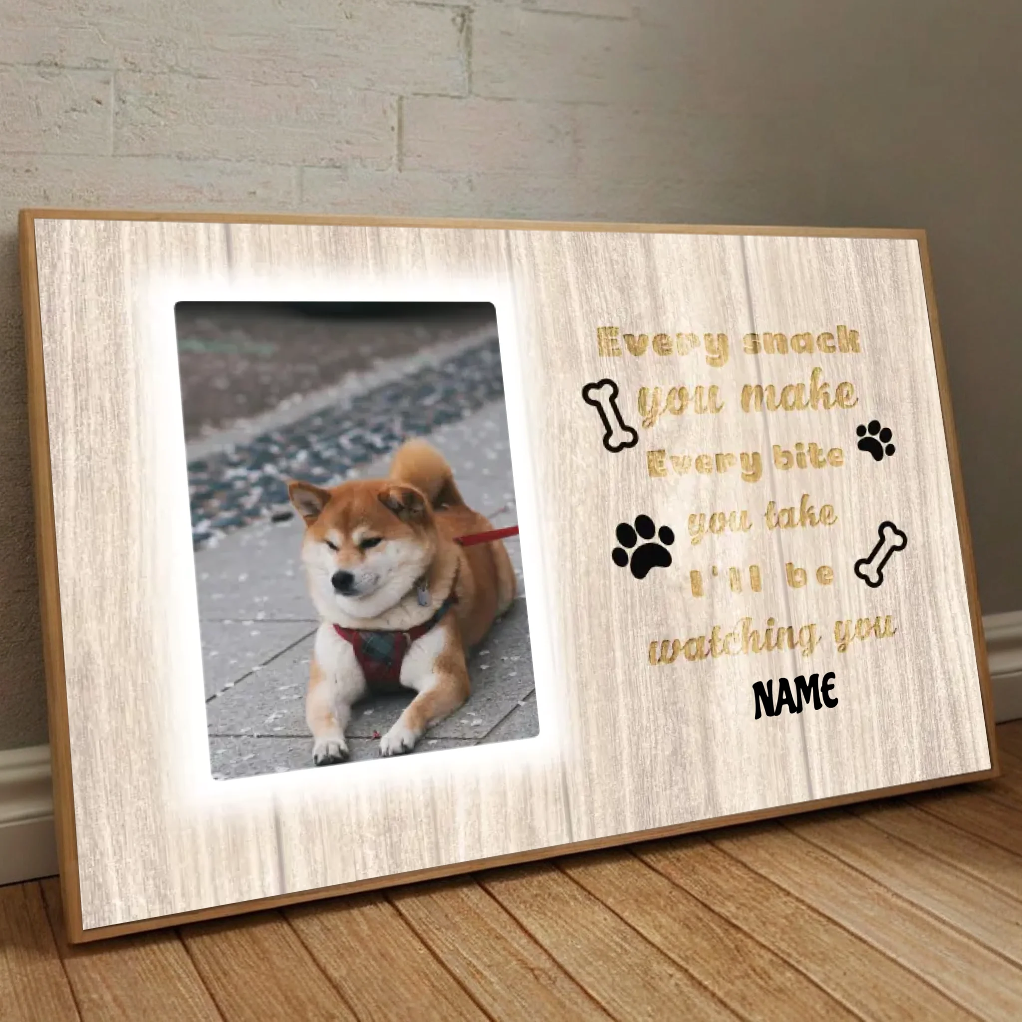 89Prints-Every Meal with My Dog by My Side – Custom Poster for Dog Lovers