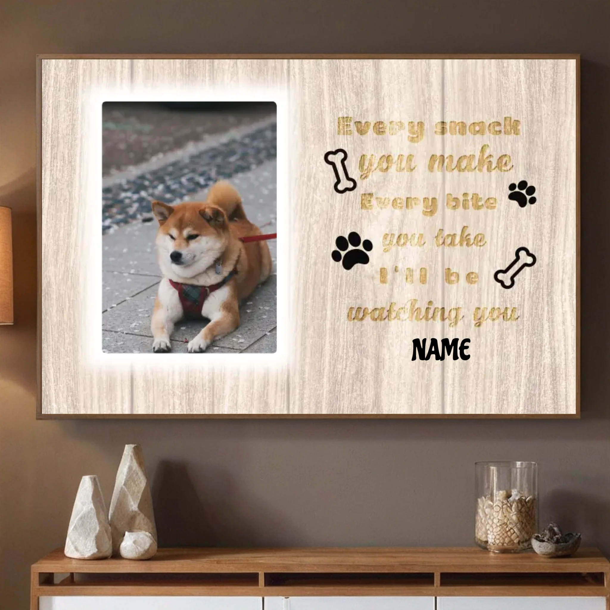 89Prints-Every Meal with My Dog by My Side – Custom Poster for Dog Lovers