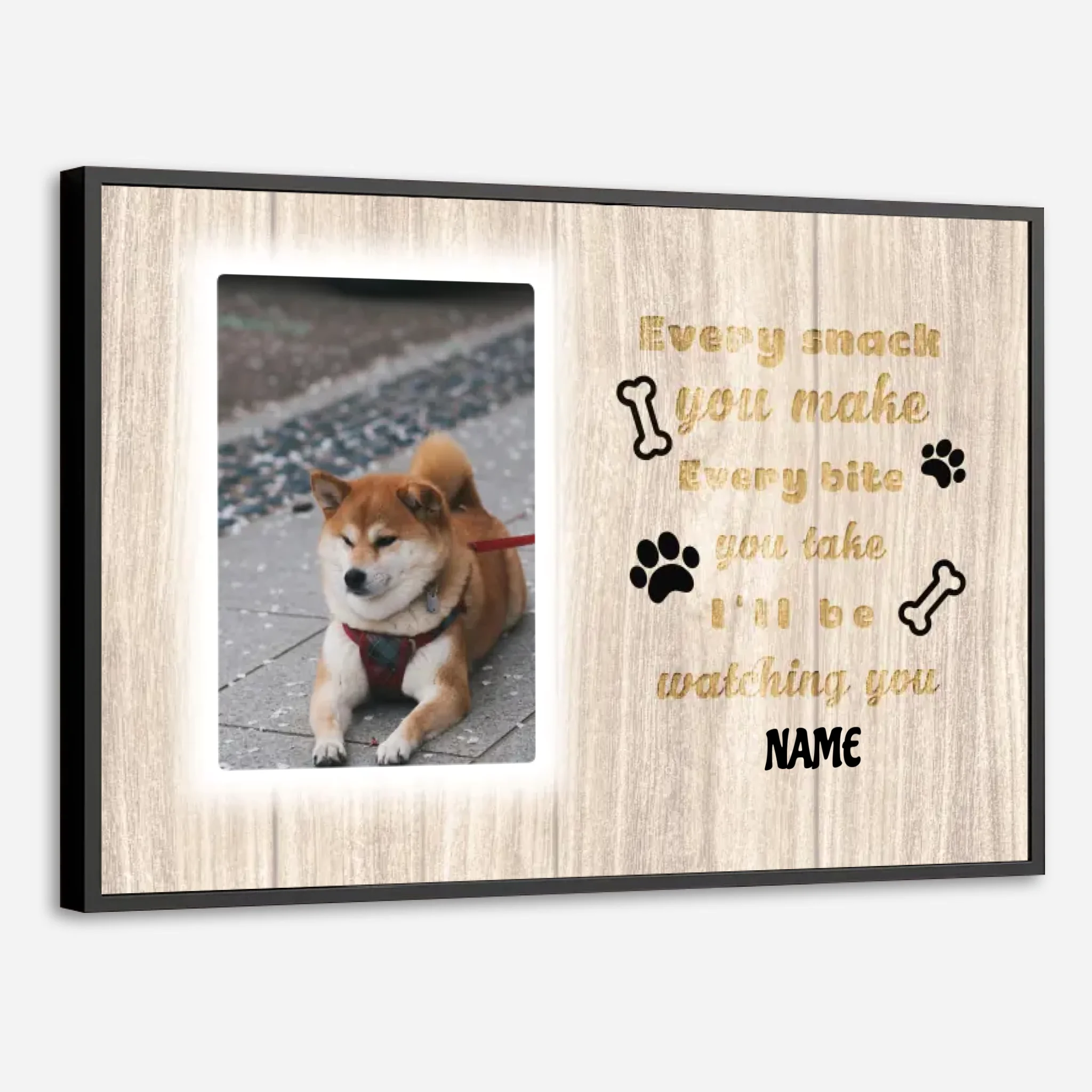 89Prints-Every Meal with My Dog by My Side – Custom Poster for Dog Lovers